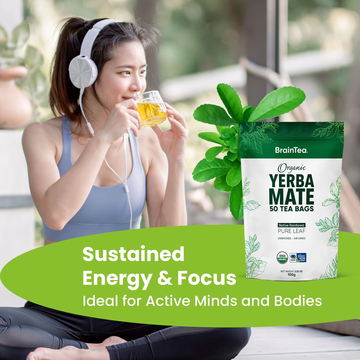 Organic Yerba Mate Tea bags - Native Rainforest Sourced