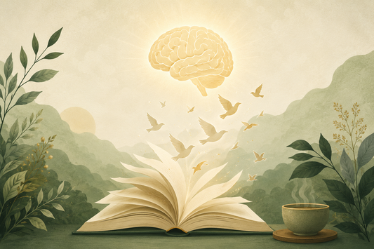 Illustration for article: The Mental Benefits of Reading
